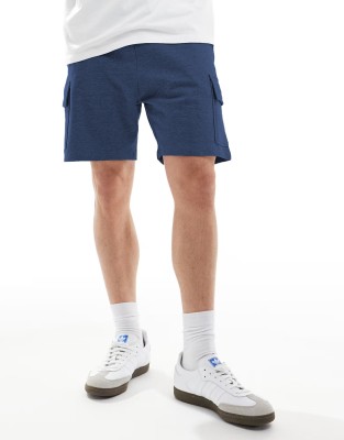 GYRFALCON Solid Men Dark Blue Cargo Shorts