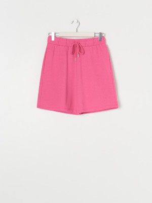 Sinsay Solid Women Pink Casual Shorts