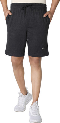 Palm Island Solid Men Black Basic Shorts
