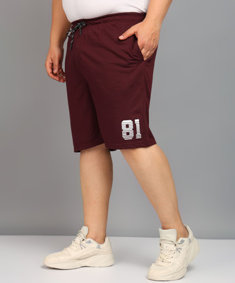 METRONAUT PLUS Solid Men Purple Regular Shorts