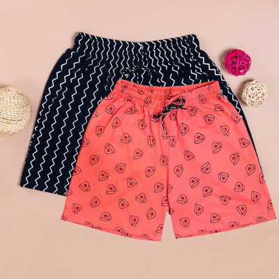 POWERmerc Printed Women Multicolor Regular Shorts