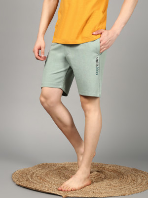 Roadster Solid Men Green Regular Shorts
