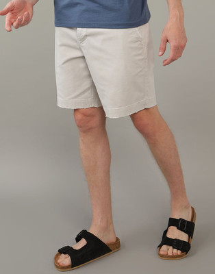 American Eagle Solid Men Grey Regular Shorts