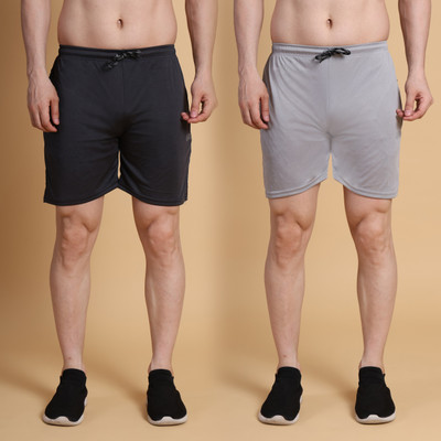 Qora Solid Men Multicolor Regular Shorts