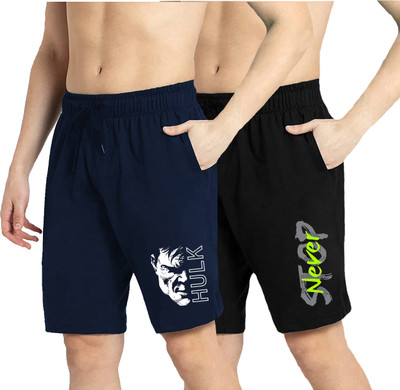 West Gate Clothing Printed Men Multicolor Basic Shorts