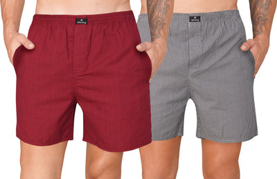 String Checkered Men Multicolor Boxer Shorts