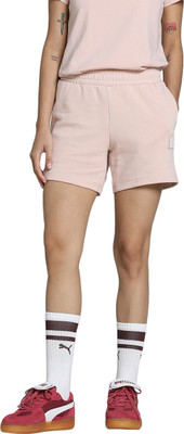 PUMA Solid Women Pink Sports Shorts