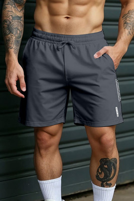 FTX Printed Men Grey Casual Shorts