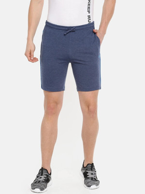 Dollar Solid Men Blue Bermuda Shorts