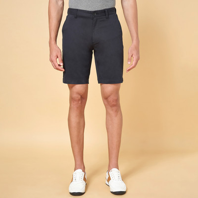 Byford by Pantaloons Solid Men Black Casual Shorts