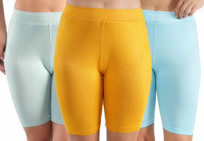 Florafit Solid Women Multicolor Cycling Shorts