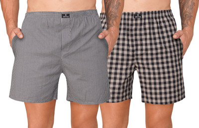 String Checkered Men Multicolor Boxer Shorts