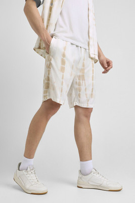 FOREVER 21 Printed Men White Casual Shorts
