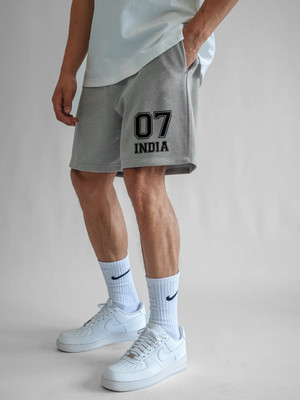 Fflirtygo Solid Men Grey Regular Shorts