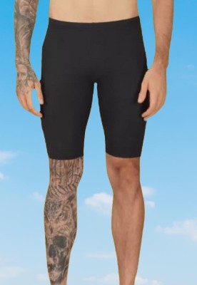 Sardar Hub Solid Men Black Compression Shorts