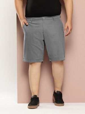 Thomas Scott Solid Men Grey Regular Shorts