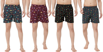 Anlon Printed Men Multicolor Boxer Shorts