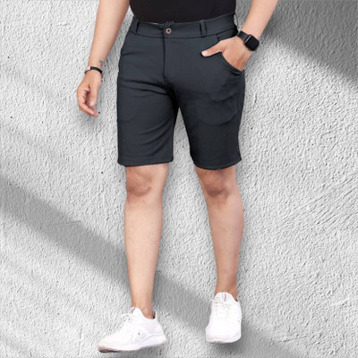 LAPATACLUB Solid Men Grey Sports Shorts