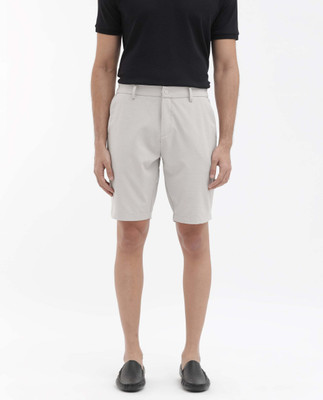 RARE RABBIT Solid Men Beige Casual Shorts