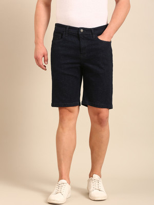 CAVALLO BY LINEN CLUB Solid Men Blue Casual Shorts