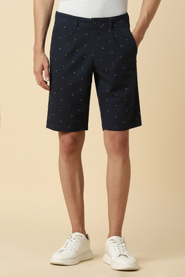 Allen Solly Printed Men Blue Chino Shorts
