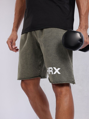 HRX by Hrithik Roshan Printed Men Green Sports Shorts