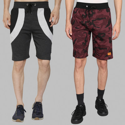GYRFALCON Military Camouflage Men Multicolor Casual Shorts