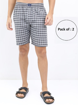 HIGHLANDER Checkered Men Multicolor Casual Shorts