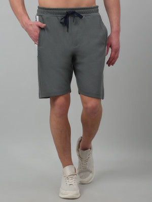 CANTABIL Solid Men Grey Bermuda Shorts