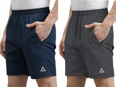 ARSX Solid Men Multicolor Sports Shorts