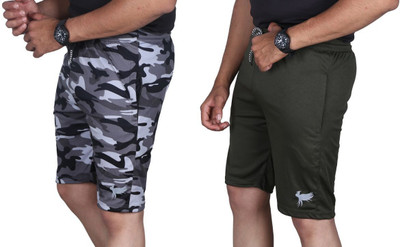 Anjaneya Printed Men Multicolor Regular Shorts