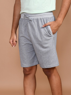 SKYKNIT Solid Men White Bermuda Shorts