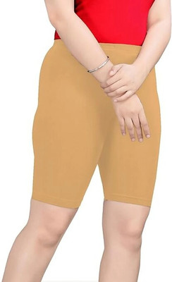Kotak Solid Women Beige Cycling Shorts