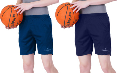 Xmer Solid Men Blue Regular Shorts