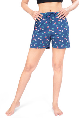 Ariel Printed Women Blue Casual Shorts