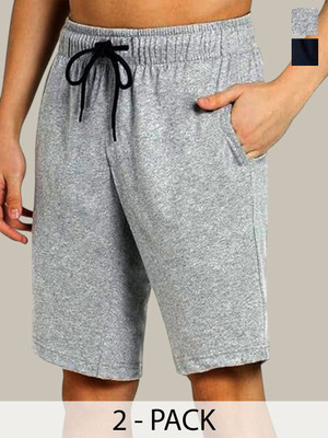 Moda Rapido Solid Men Blue Regular Shorts