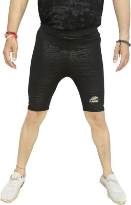 playway Printed Men Black Regular Shorts