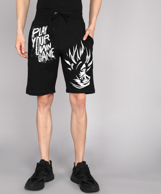 GYRFALCON Printed Men Black Casual Shorts
