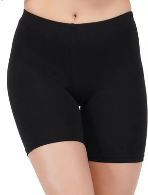 NooHy Solid Women Black Basic Shorts