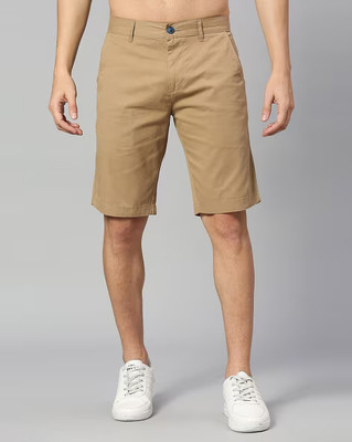 BLUEBARK Solid Men Khaki Chino Shorts