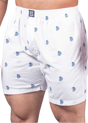 DRESS.COM Printed Men White Boxer Shorts