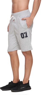 Basis Printed Men Grey Sports Shorts
