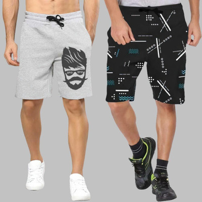 Basis Printed Men Multicolor Regular Shorts