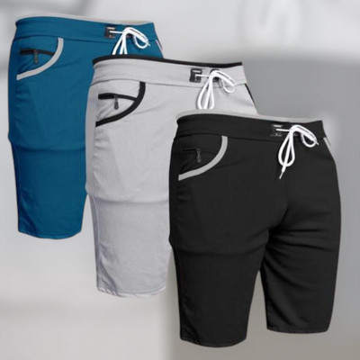 MAANU Solid Men Black Gym Shorts, Regular Shorts, Running Shorts