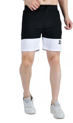 KWINGS Printed Men Black, White Sports Shorts