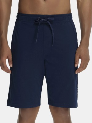 JOCKEY Solid Men Blue Basic Shorts