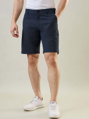 Tim Paris Printed Men Blue Basic Shorts