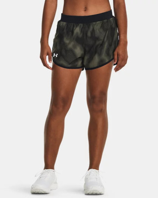 UNDER ARMOUR Printed Women Green Sports Shorts