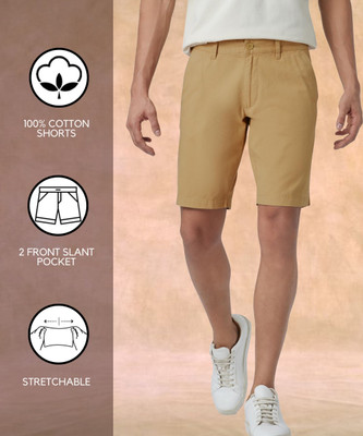 SYLZON Self Design Men Khaki Chino Shorts