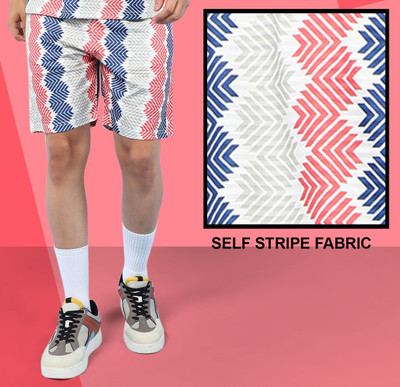 INDICLUB Self Design Men Multicolor Casual Shorts